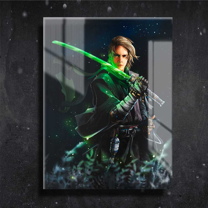 Quadro Metalizado Star Wars Obi-Wan Kenobi Ninja Art