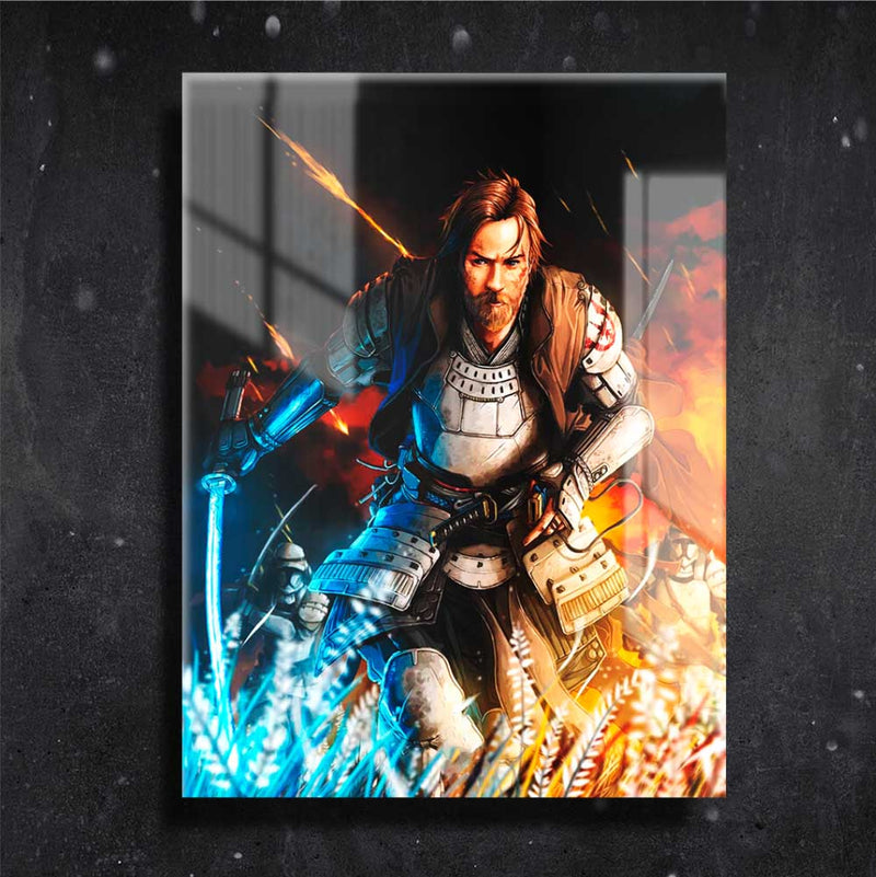 Quadro Metalizado Star Wars Obi-Wan Kenobi Ninja Art