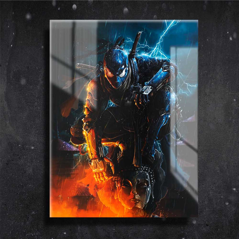 Quadro Metalizado Homem Aranha Venom Art Ninja Placa Decorativa Brilhante