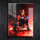 Quadro Metalizado Homem de Ferro Art Ninja Placa Decorativa Brilhante