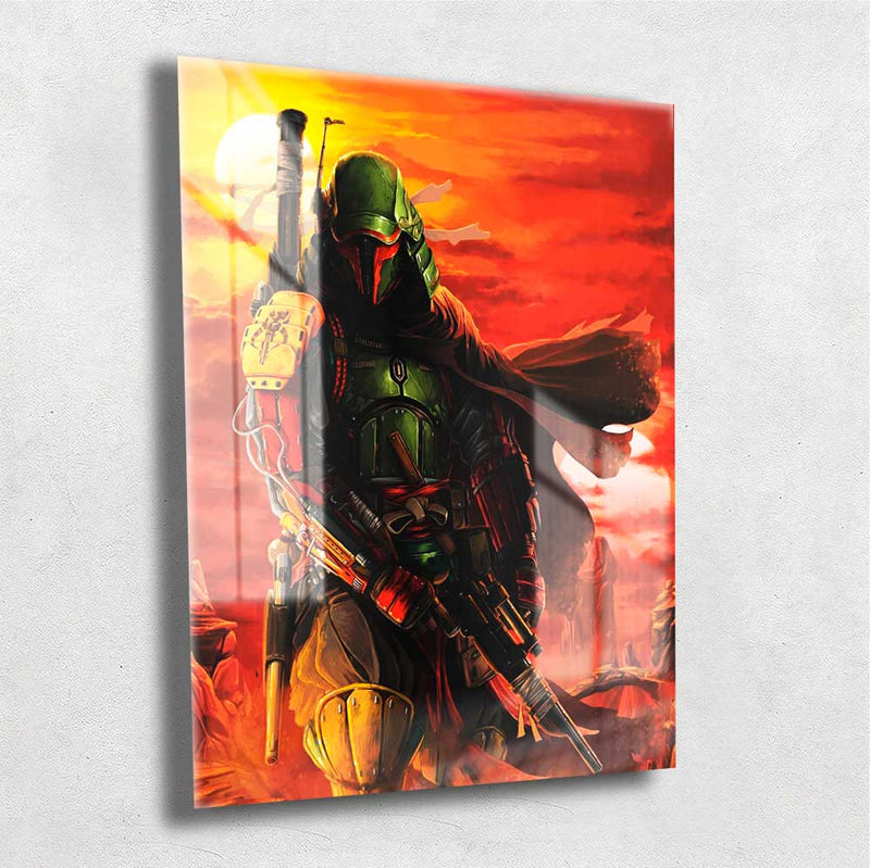 Quadro Metalizado Star Wars Darth Vader War Ninja Art