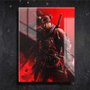 Quadro Metalizado Blade Ninja Art Placa Decorativa Brilhante
