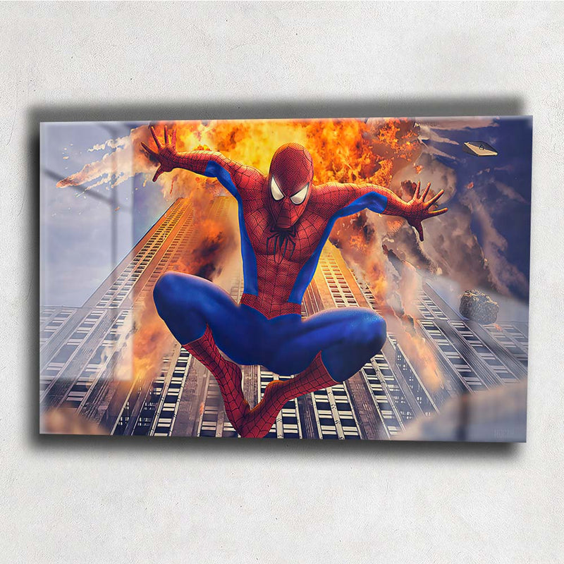 Quadro Metalizado arte Homem Aranha Andrew Garfield