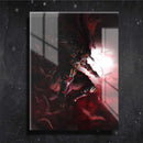 Quadro Metalizado Batman Art Ninja Placa Decorativa Brilhante