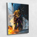 Quadro Metalizado Hulk Ninja Art Placa Decorativa Brilhante