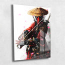 Quadro Metalizado Deadpool Ninja Art Placa Decorativa Brilhante