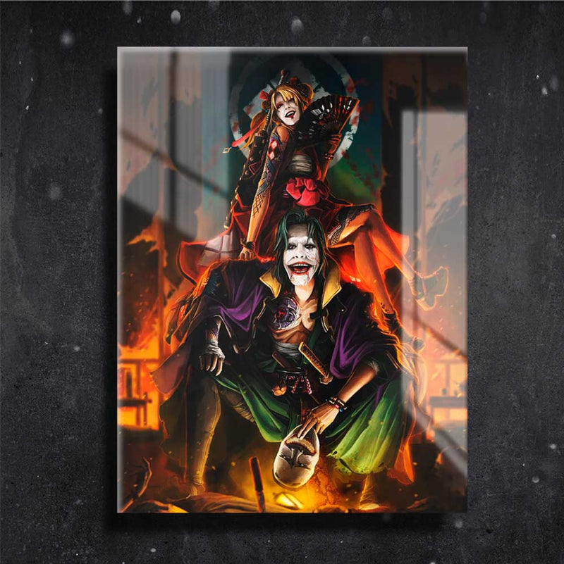 Quadro Metalizado Coringa Joker Ninja Art Placa Decorativa Brilhante