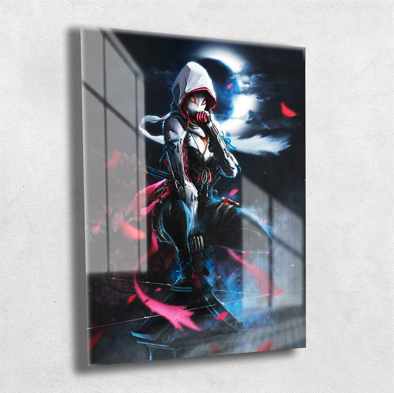 Quadro Metalizado Gwen Spider Ninja Art Aranha Placa Decorativa Brilhante