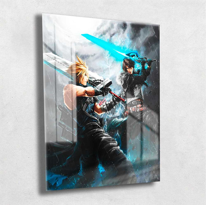 Quadro Metalizado Final Fantasy Game Placa Decorativa Brilhante