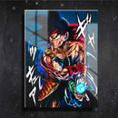 Quadro Metalizado Bardock Dragon Ball Z Anime Placa Decorativa Brilhante