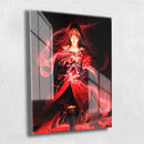 Quadro Metalizado Feiticeira Escarlate Ninja Art Placa Decorativa Brilhante