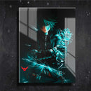 Quadro Metalizado Izuku Midoriya My Hero Academia Placa Decorativa Brilhante