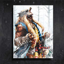 Quadro Metalizado Wolverine Logan Art Ninja Placa Decorativa Brilhante