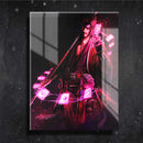 Quadro Metalizado Gambit x men Art Ninja Placa Decorativa Brilhante