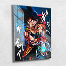 Quadro Metalizado Bardock Dragon Ball Z Anime Placa Decorativa Brilhante