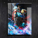 Quadro Metalizado Thor Art Ninja Placa Decorativa Brilhante