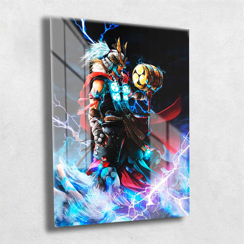 Quadro Metalizado Thor Art Ninja Placa Decorativa Brilhante