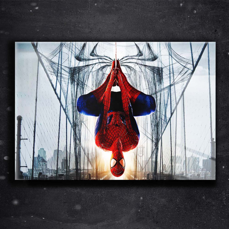 Quadro Metalizado Homem Aranha Andrew Garfield arte Placa Decorativa Brilhante