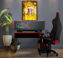 Quadro Metalizado Shaka de Virgem Anime CDZ Placa Decorativa Brilhante