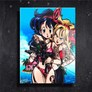 Quadro Metalizado Lunch Versões Dragon Ball Anime