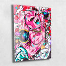 Quadro Metalizado Kid Majin Boo Dragon Ball Anime Placa Decorativa Brilhante