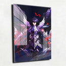 Quadro Metalizado Hades Anime Cavaleiros do Zodíaco Placa Decorativa Brilhante