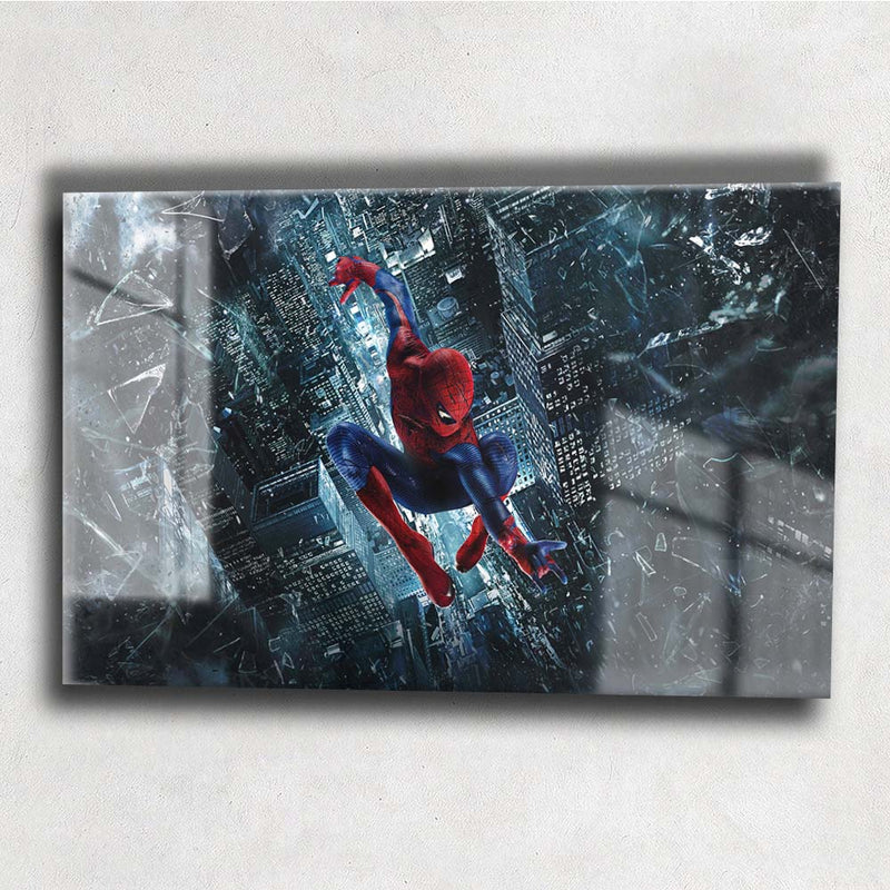 Quadro Andrew Metalizado Homem Aranha Placa Decorativa Brilhante