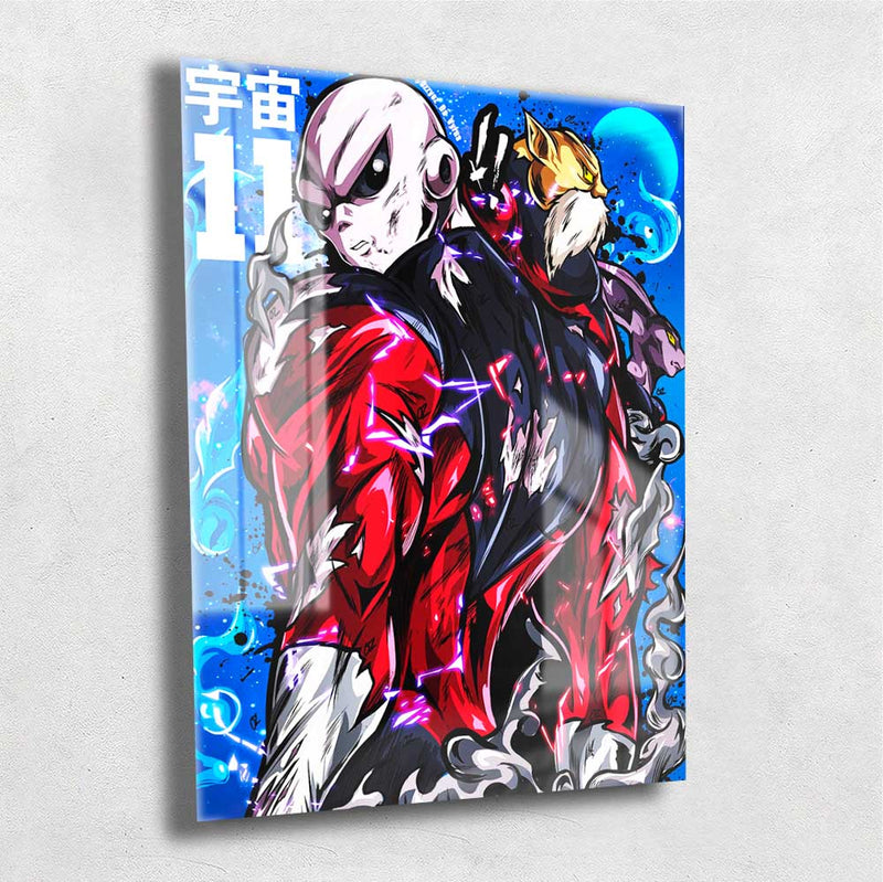 Quadro Metalizado Jiren Dragon Ball Super Anime Placa Decorativa Brilhante