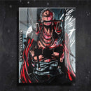 Quadro Metalizado Zoro One Piece Anime Placa Decorativa Brilhante