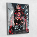 Quadro Metalizado Zoro One Piece Anime Placa Decorativa Brilhante