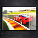 Quadro Metalizado Carros Ferrari Placa Decorativa Brilhante