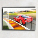 Quadro Metalizado Carros Ferrari Placa Decorativa Brilhante