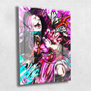 Quadro Metalizado Nezuko Demon Slayer Anime Placa Decorativa Brilhante