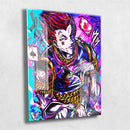 Quadro Metalizado Hisoka Hunter x Hunter Anime Placa Decorativa Brilhante