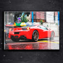 Quadro Metalizado Carro Ferrari Itália Placa Decorativa Brilhante