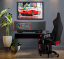 Quadro Metalizado Carro Ferrari Itália Placa Decorativa Brilhante