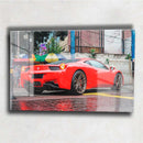 Quadro Metalizado Carro Ferrari Itália Placa Decorativa Brilhante
