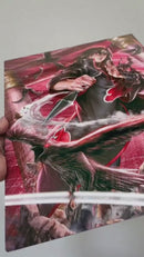 Quadro Metalizado Itachi Uchiha corvos Placa Decorativa Brilhante