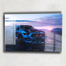 Quadro Metalizado Carros Mustang Esportivo Placa Decorativa Brilhante
