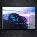 Quadro Metalizado Carros Mustang Esportivo Placa Decorativa Brilhante