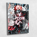 Quadro Metalizado Pain Anime Placa Decorativa Brilhante