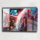Quadro Metalizado X men Magneto Ciclops Wolverine Animação Placa Decorativa Brilhante