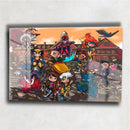 Quadro Metalizado X men Art Animação Placa Decorativa Brilhante