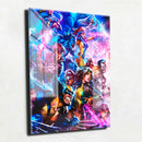 Quadro Metalizado X men Mutantes Wolverine Animação Placa Decorativa Brilhante