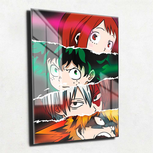 Quadro Metalizado Perfil Olhos Anime Demon slayer Personagens Placa De