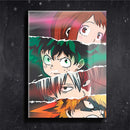 Quadro Metalizado Perfil Olhos Anime My Hero Academia Brilhante