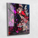 Quadro Metalizado Asta Black Clover Anime Placa Decorativa Brilhante