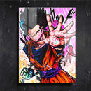 Quadro Metalizado Gohan Dragon Ball Z Anime Placa Decorativa Brilhante