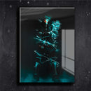 Quadro Metalizado Deku Midoriya My hero Placa Decorativa Brilhante