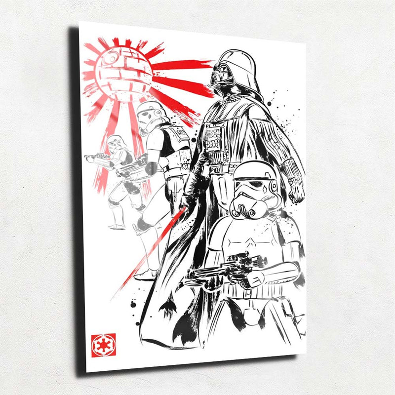 Quadro Metalizado Star Wars Art Placa Decorativa Brilhante